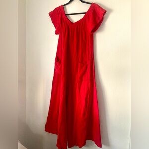 Mara Hoffman Blanche Jumpsuit // Size Small // Red Organic Cotton
